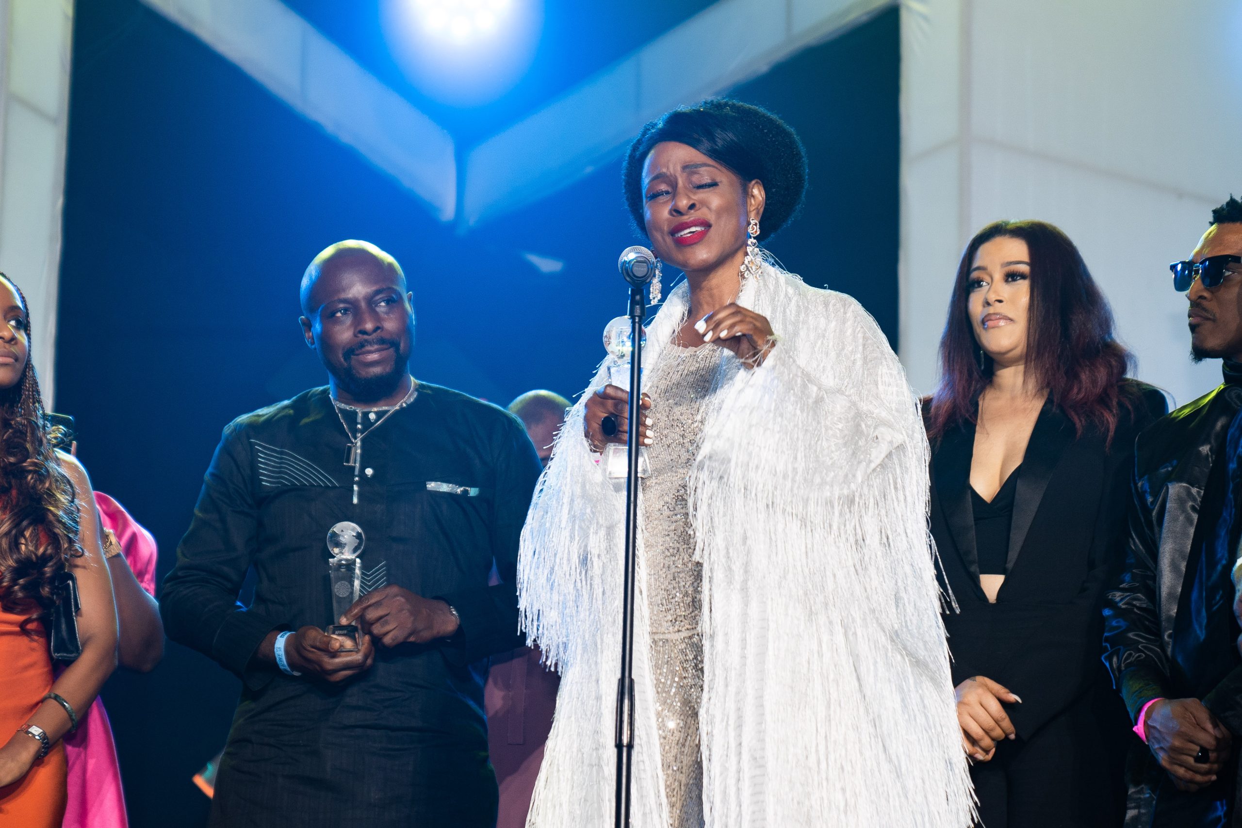 Bolanle Austen-Peters at awards ceremony