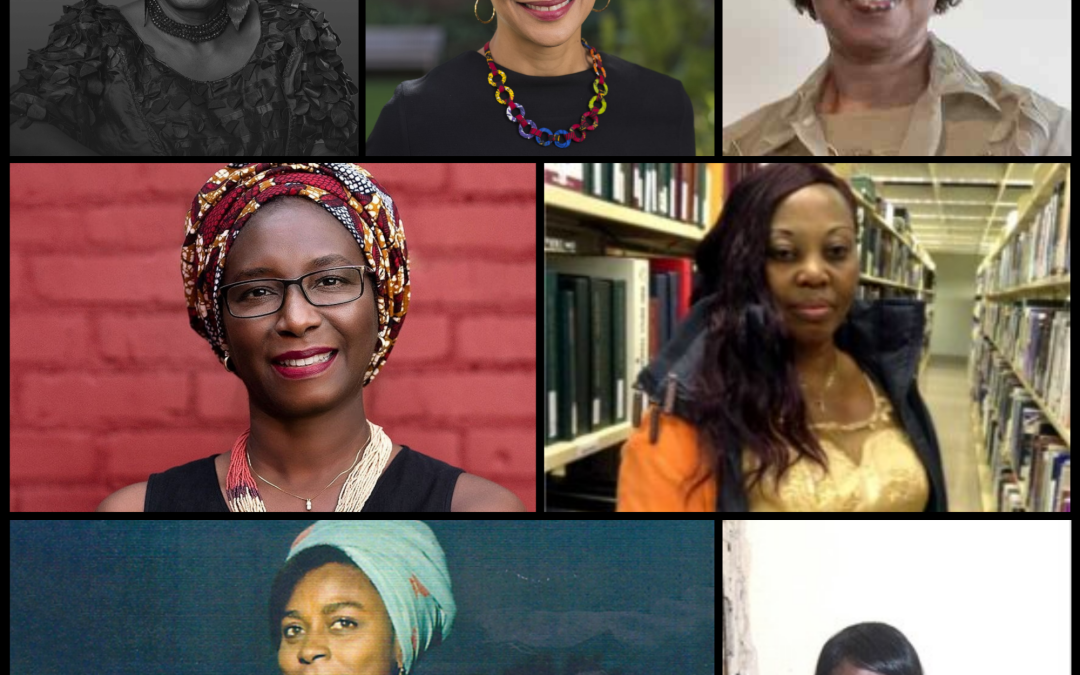 female Nigerian playwrights collage